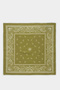 N7447Azgn2 Green Women's Patterned Cotton Bandana - 3