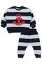 Anchor Printed 6-18 Months Set - Navy Blue - 2