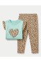 Leopard Patterned 2-Piece Baby Set - 2