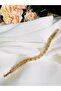 Baguette Zircon Stone Gold Color Bracelet 19 cm - 3