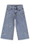 Hearted Pants Jeans for 2-5 Years Old - Blue