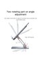 Stand pentru tableta, Yesido, 13inch, Foldable, Silver - 5