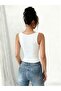 Women's V Lace Collared Strappy Viscose Blouse - 2