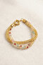 Colorful Crystal Rondela Chain Bracelet