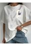 Women's Cute Ghost Printed Oversize T-Shirt