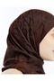 60% Floss 40% Cotton Alia Italik Shawl _Bitter_Brown - 3
