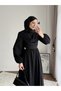 Women's Twing Flounce New Season Dress - Black - 4