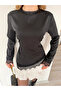 Women's Satin Lace-Up Detailed Blouse - 2