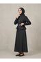 Zipper Detail Skirt Suit-Black - 2