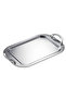 Duru Sade Platinum Handle Tea and Presentation Tray Premium 304 Stainless Steel 18/10 Perfect Shine