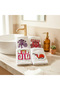 Ethnic Embroidered Luxury Hand Towel Set – 4-Piece Decorative Towels with Inca & Aztec Patterns - 2