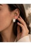 Damla Form Gold Detailed Stylish Women's Earrings (Tarnish-Resistant, Allergy-Free 316 Steel) - 2