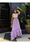 Premium Ruffled Layered 100% Cotton Muslin Bohemian Skirt - 2
