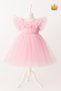 2-8 Years Old Rose Collar, Granular, Fluffy Tulle Baby Girl Evening Dress, Holiday Wedding Dress 3502 - 3
