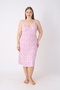 Premium Patterned Ring Viscose Soft Textured Lace Detailed Strap Home Dress & Nightgown - 2