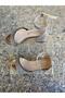 Grey Outer Material Leather Thick Heel Children's Evening Dress Shoes - 3