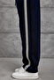Men's Sweatpants Nmrc Nervür Strip Six Navy Blue Oversize Loose Fit 3 Yarns Without Ruffles - 4