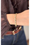 Circle Plate and Stone Row Bracelet - 3