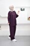 6076 - Stylish Comfortable Modal Fabric Button Detailed Loose Women's Suit - 2