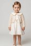 Baby Girl Lıora Long Sleeve Bow Detailed Muslin Dress