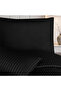 Linestyle Double 100% Cotton Satin (90 Thread) Duvet Cover Set Black (3 Pieces) 200X220/50X70 Black - 3