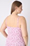 Premium Patterned Ring Viscose Soft Textured Lace Detailed Strap Home Dress & Nightgown - 4
