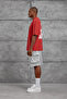 Men's T-Shirt Yes Print Washable Red Oversize Printed Crew Neck Cotton - 4
