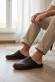 Men's Genuine Leather Full Orthopedic Hajj and Umrah Slippers - 7