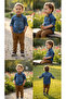 Yavrucak 3667 Baby Boy Bow Tie Denim Shirt Linen Trousers 3-Piece Set 1-2-3-4 Years