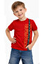 Boy's Stronger Text Patterned Red Color T-Shirt - 3