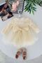 Miniğimin Cicileri Rose Patterned Girls' Long Sleeve Evening Dress - Ecru - 4