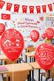 👉   (50 Pieces) April 23Rd Themed Printed Red Balloons – National Sovereignty and Children's Day - 2