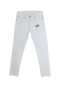 Men's Slim Fit Lycra White Denim Trousers Jean - 2