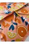 Salmon Color Patterned Scarf Bandana Women's Clothing Accessory 50X50 - 4