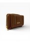 Women's Faux Leather Gold Zipper Detailed Stylish Wallet