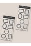Vintage Frame Sticker Set - 6 Sheets / Agenda, Stickers, Scrapbook - 2