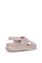 D26Ys-5320 Women's Genuine Leather Wedge Heel Sandals Gray - 4