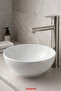 Dish Basin Faucet High-End Elegant Model Dish Compatible-Brass Material- Stainless Steel Inox Color