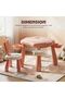 5-in-1 Kids Study Table with Chair Multi-Activity Desk Storage 45kg Capacity Pink - 6