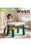 5-in-1 Kids Study Table with Chair Multi-Activity Desk Storage 45kg Capacity Blue - 6