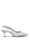 Elit Pm474 K133 Women's Classic Heeled Shoes Silver