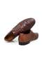 Brown Lace-Up Genuine Leather Men's Shoes