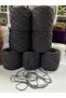 Summer Hand-Knitted Yarn Dark Smoked Burgundy with Glitter Wrap Visual Net 700 Gr - 2