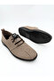 Sand Color Nubuck Inner and Outer Genuine Leather Lace-Up Stitched Men's Shoes Vdz03016 - 2