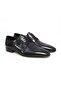 Black Color Lace-Up Genuine Leather Men's Shoes