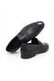 Black Color Laceless Genuine Leather Men's Shoes - 2