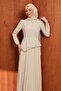 Stone Detailed Design Evening Dress - 2