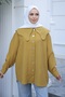 Mustard Collar Detailed Buttoned Shirt - 5