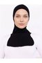 Black Ninja Bonnet with Neck Collar Lycra Sports Bonnet Women's Practical Hijab Hijab Headscarf - 3