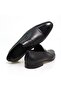 Black Color Laceless Genuine Leather Men's Shoes - 2